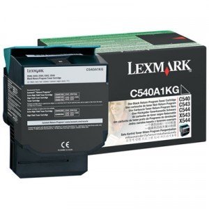 Lexmark Part# C540A1KG. C540A1CG. C540A1MG. C540A1YG Toner Cartridge Set (OEM)
